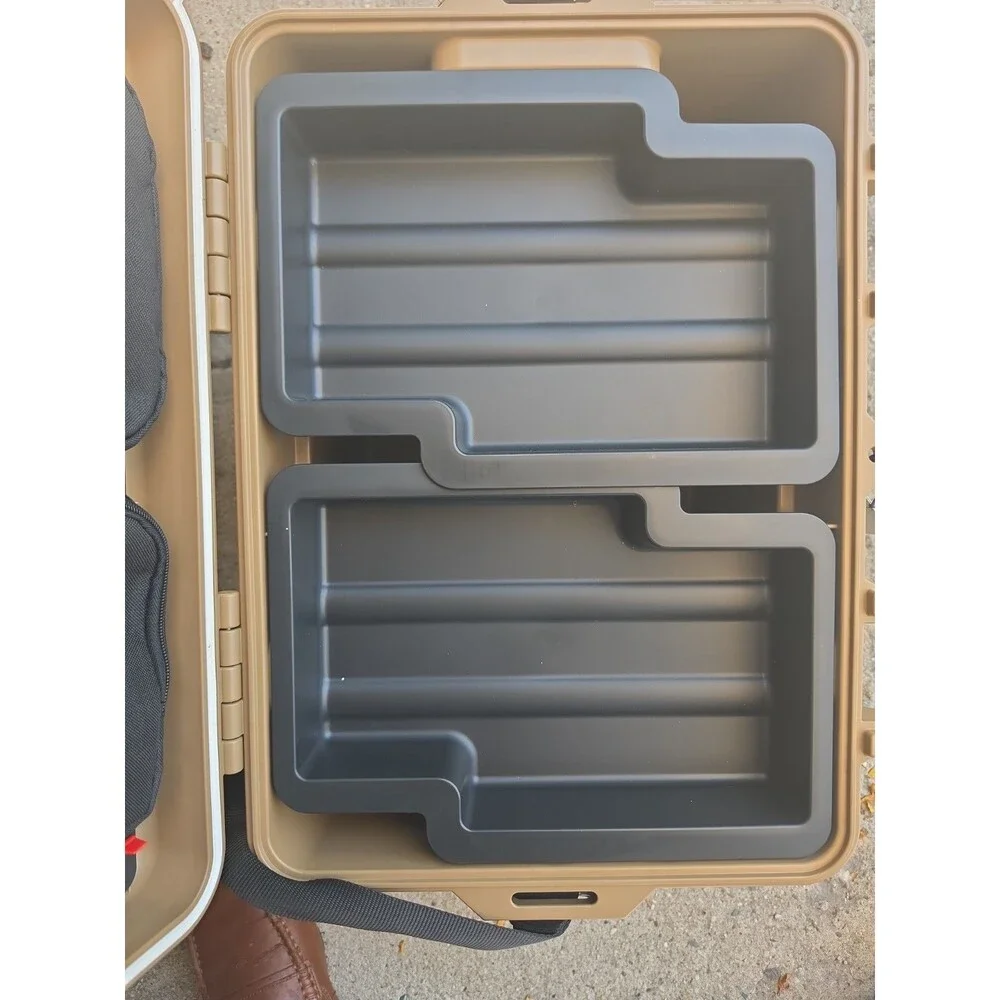Coho Pack N Carry Storage Box with Strap, 20.2” L x 14.7” W x 11.1” H_Tan. NIB.